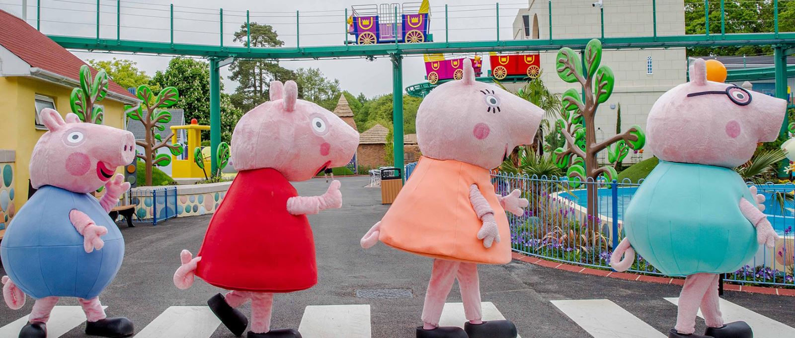 Peppa Pig and friends at Peppa Pig World, Hampshire